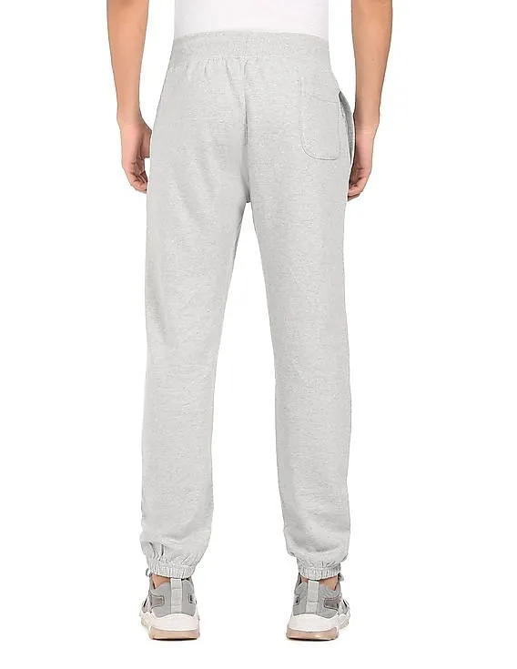 Aeropostale Men Grey Elasticized Drawstring Waist Solid Joggers
