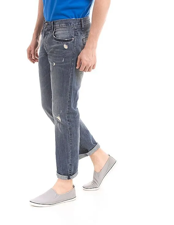 Aeropostale Slim Straight Fit Stone Wash Jeans