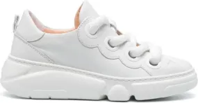AGL Magic Bubble leather sneakers White