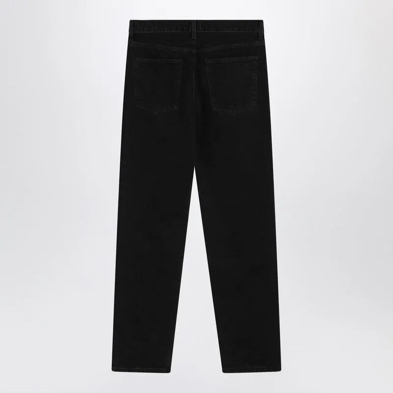 Agolde Black Jeans In Regenerated Denim