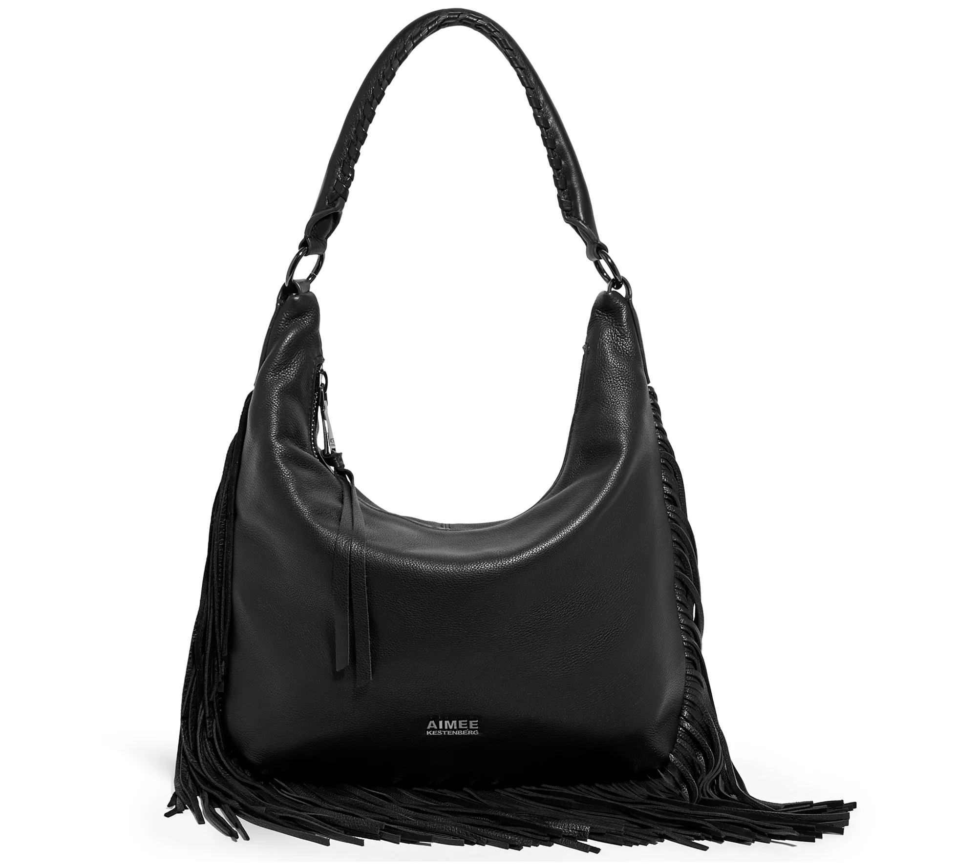 Aimee Kestenberg Leather Fringe Benefits Hobo Bag