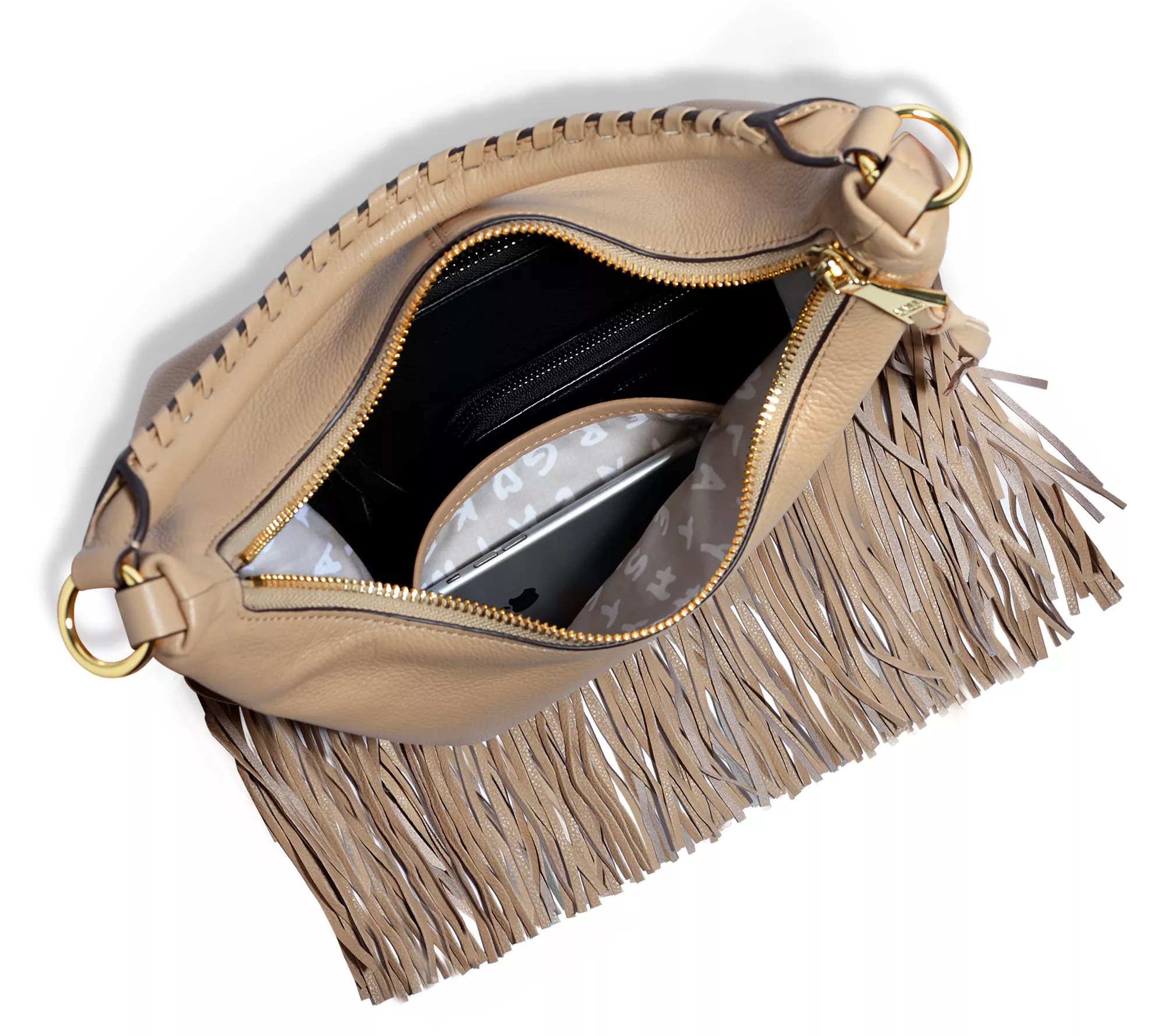 Aimee Kestenberg Leather Fringe Benefits Hobo Bag