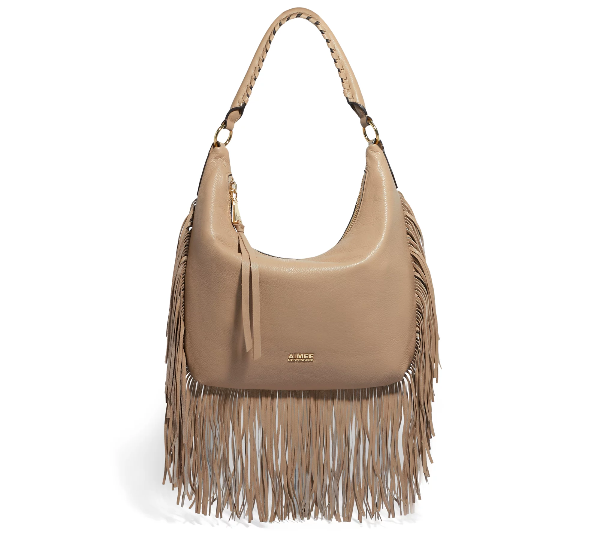 Aimee Kestenberg Leather Fringe Benefits Hobo Bag