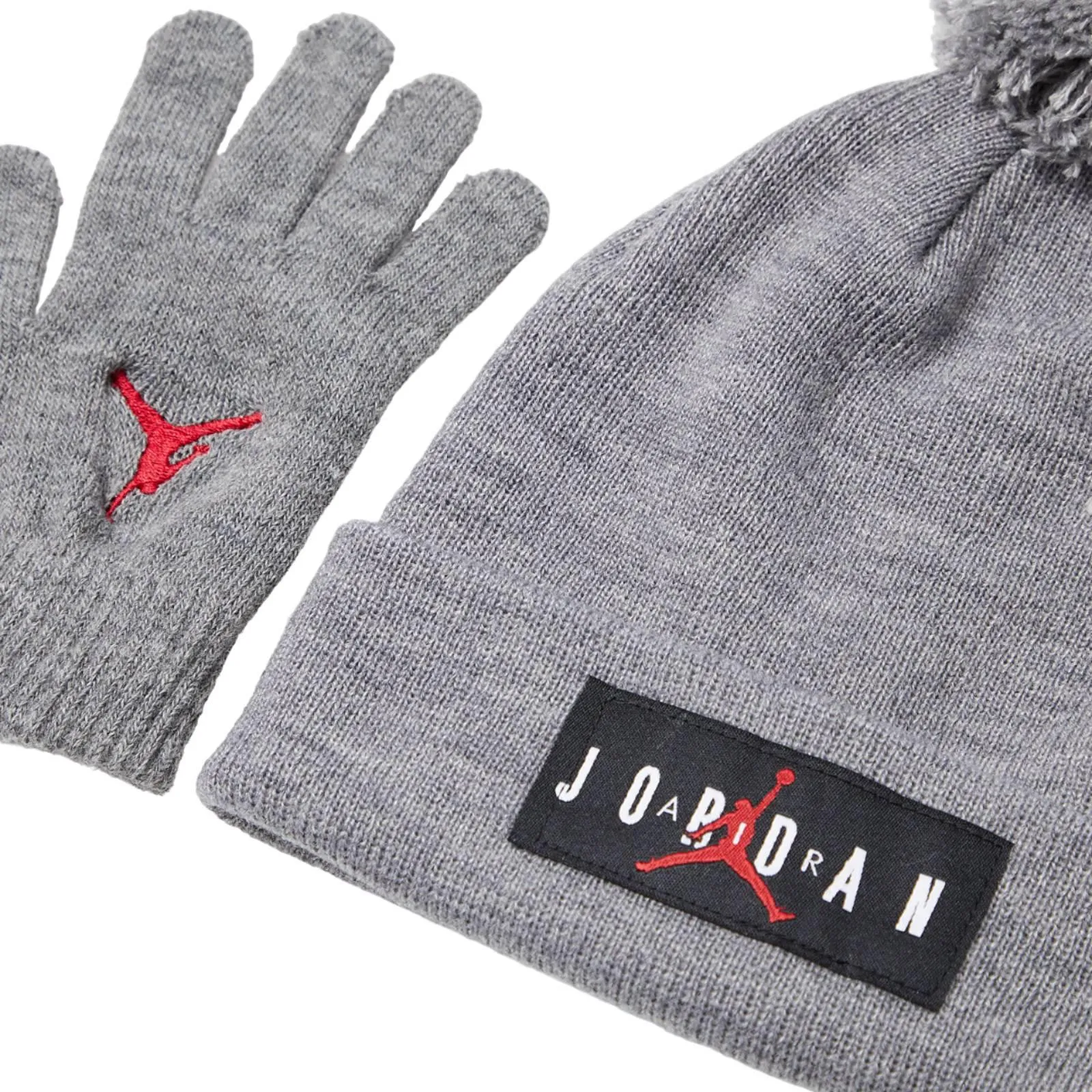 Air Jordan Jumpman Kids Hat and Gloves Set 4-7y ''Grey''