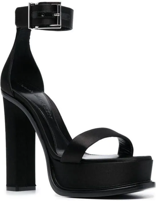 Alexander McQueen 140mm platform sandals Black