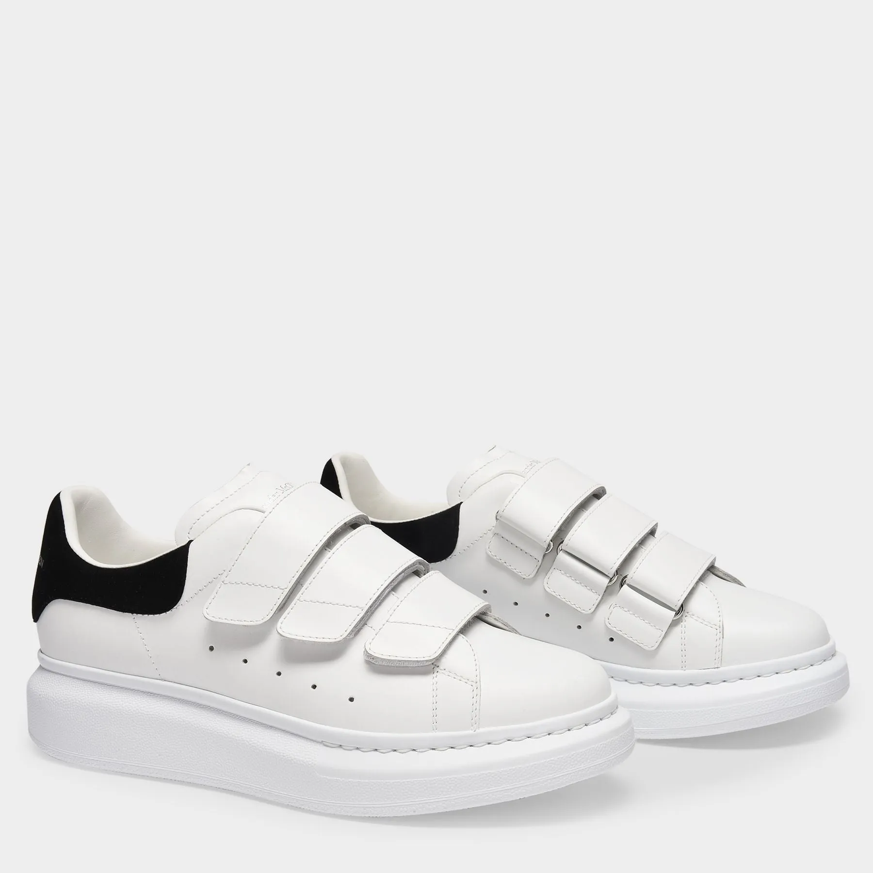 Alexander McQueen  Oversized Sneakers - Alexander Mcqueen - White/Black - Leather