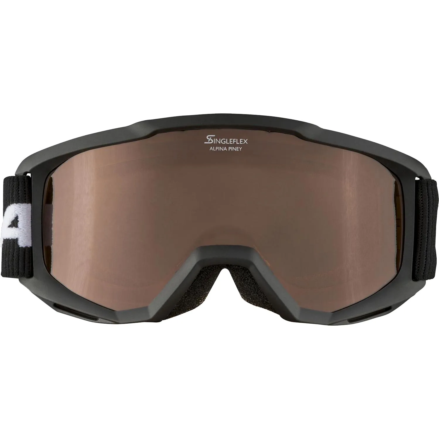 Alpina - Piney Ski Goggles Kids black matt