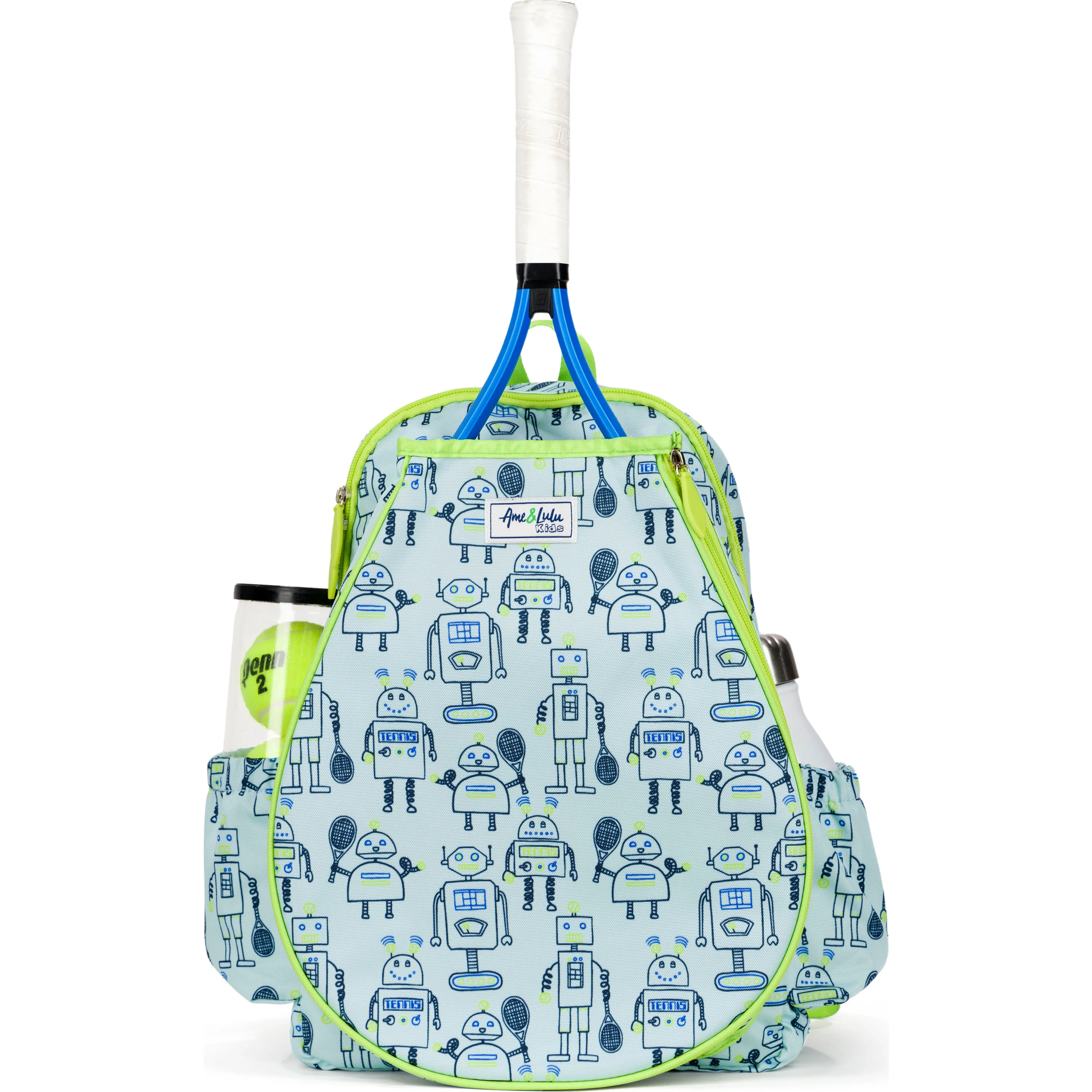 Ame & Lulu Little Love Tennis Backpack, Robot Tennis