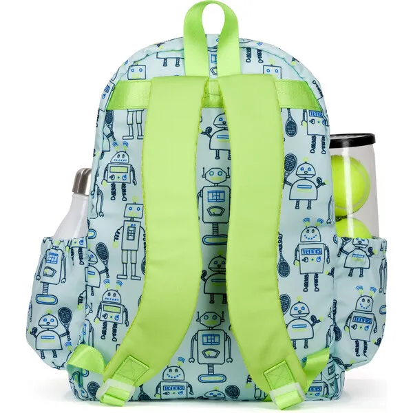 Ame & Lulu Little Love Tennis Backpack, Robot Tennis