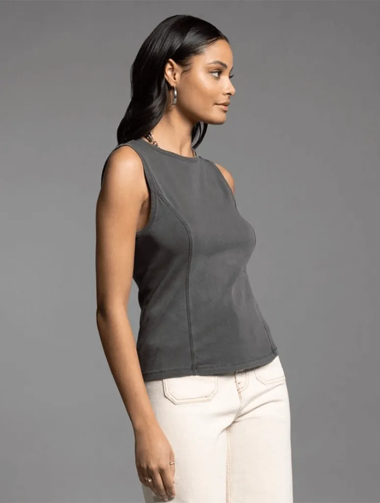 Amelie Tank in Vintage Black