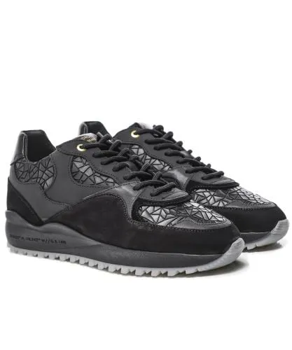 Android Homme Black Rubber Mosaic Santa Monica Trainers | Jules B