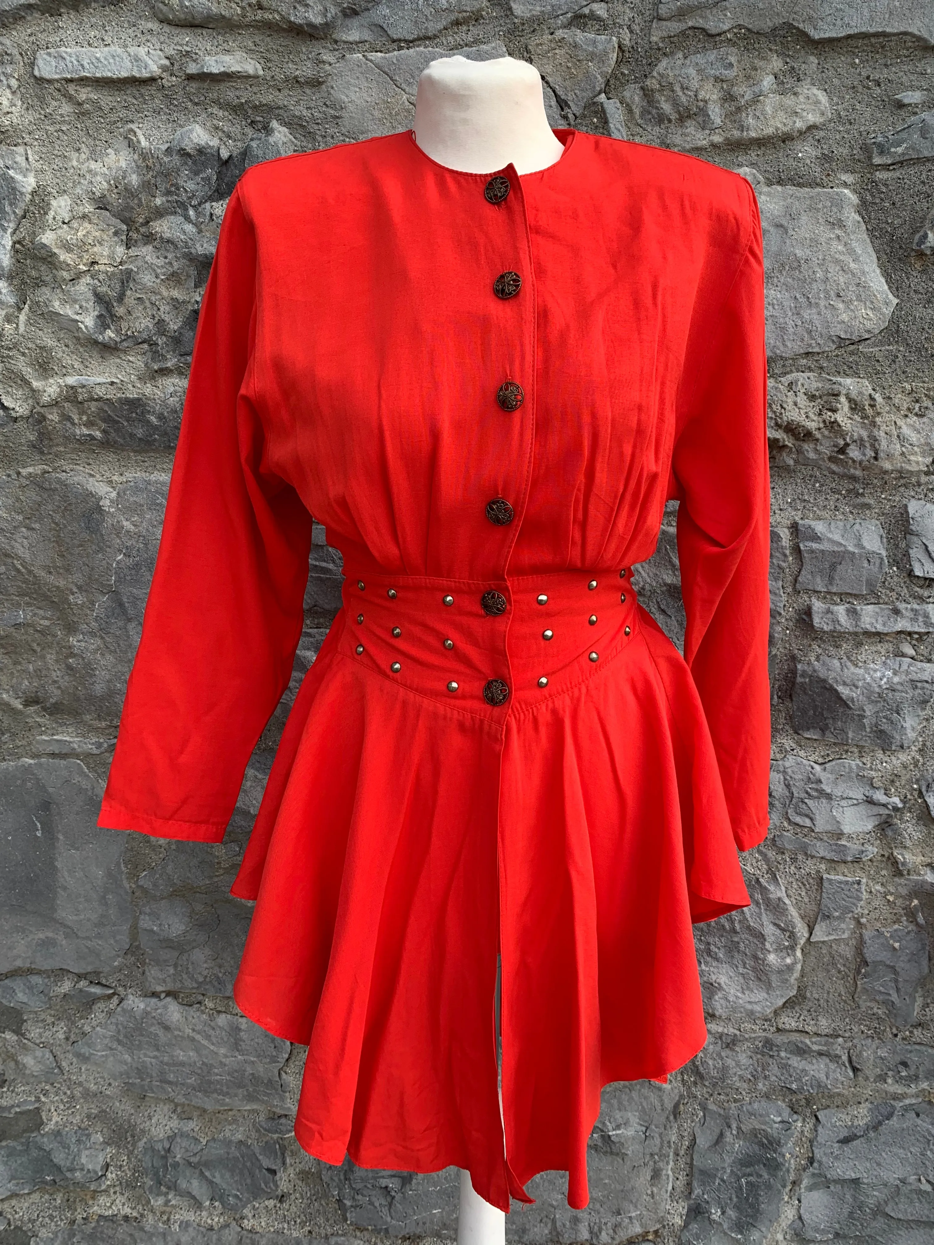 Ani-Parti 80s red tunic  uk 6-8