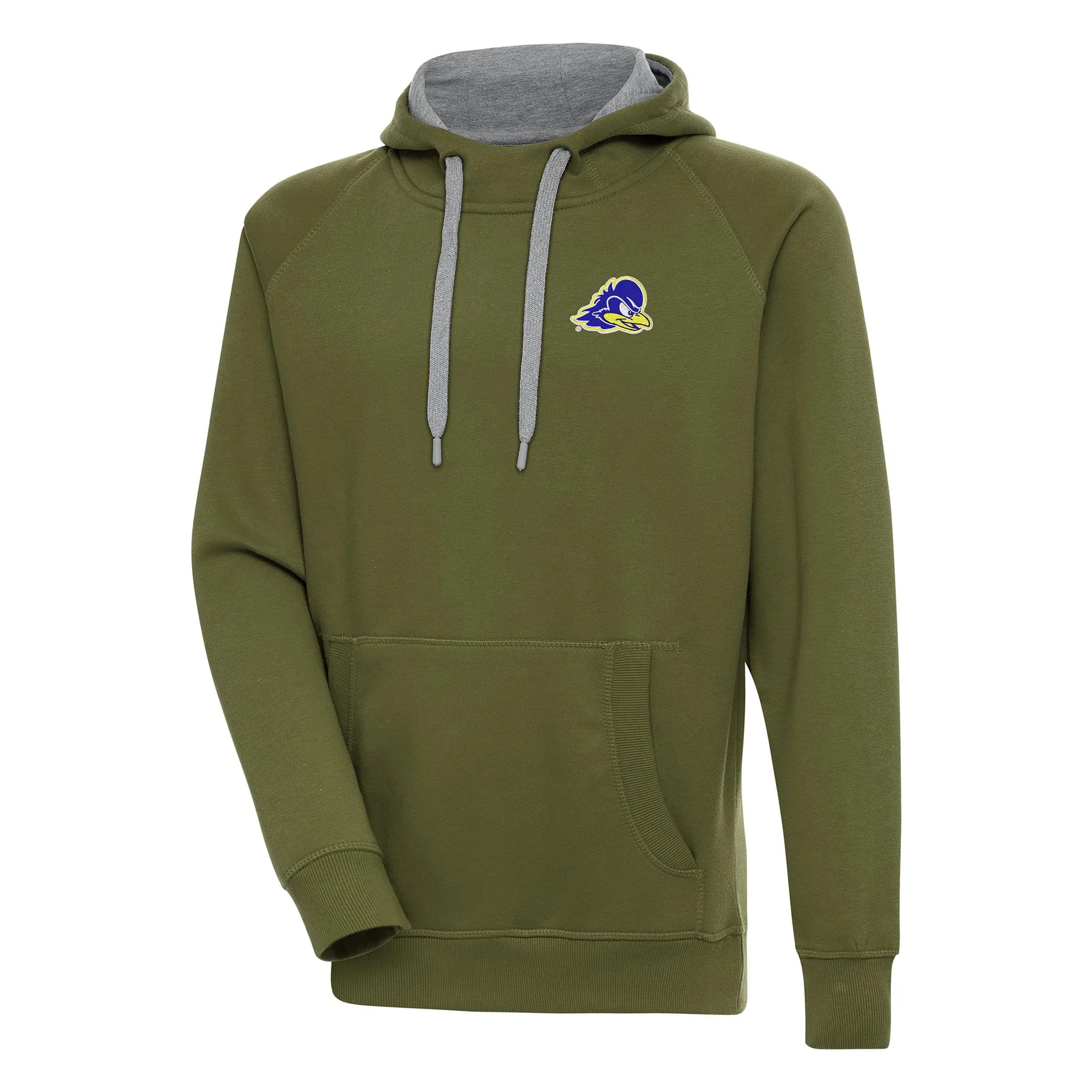 Antigua  Delaware Fightin' Blue Hens Olive Victory Pullover Hoodie