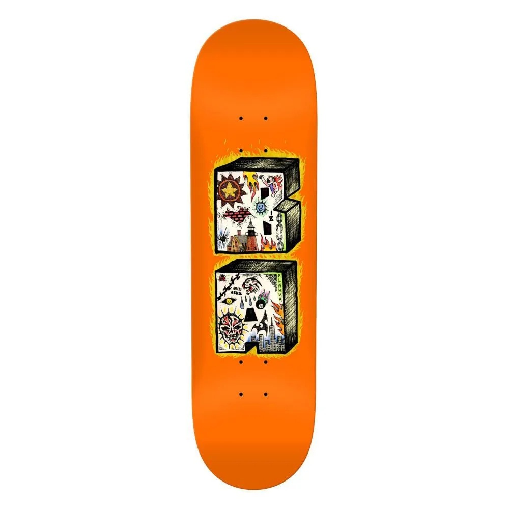 Antihero Skateboard Deck B.A. Stacked Orange 8.75