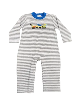 Applique - Construction Trucks Boys Romper