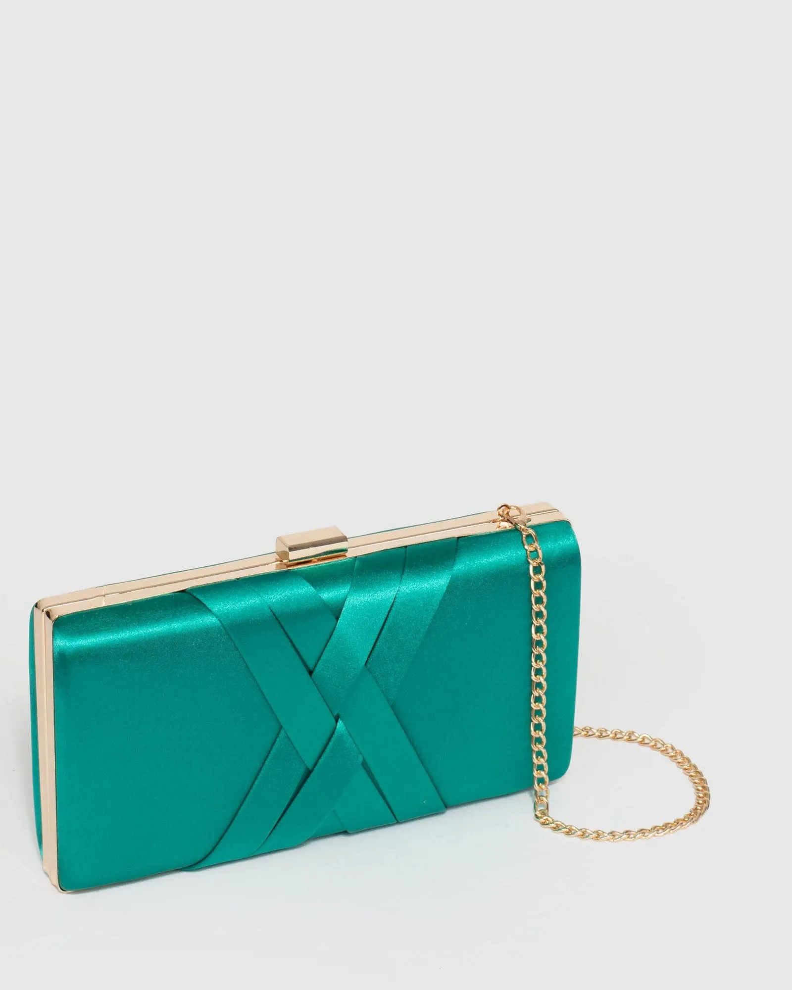Aqua Melanie Clutch Bag