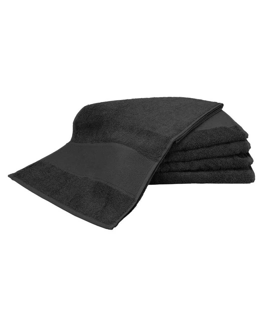 A&R Towels Print-Me Big Towel (Black) (One Size) - UTRW6039