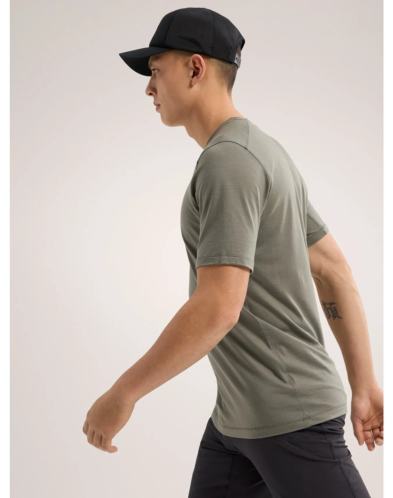 ARC'TERYX  |Crew Neck Wool Plain Short Sleeves Logo Outdoor