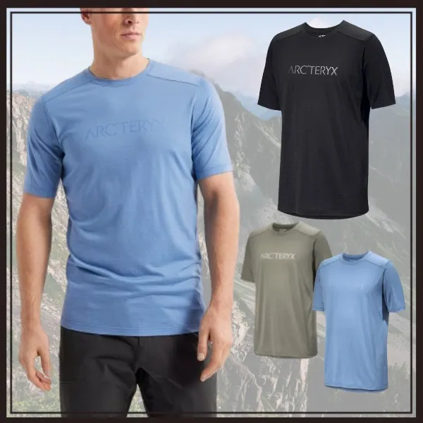 ARC'TERYX  |Crew Neck Wool Plain Short Sleeves Logo Outdoor