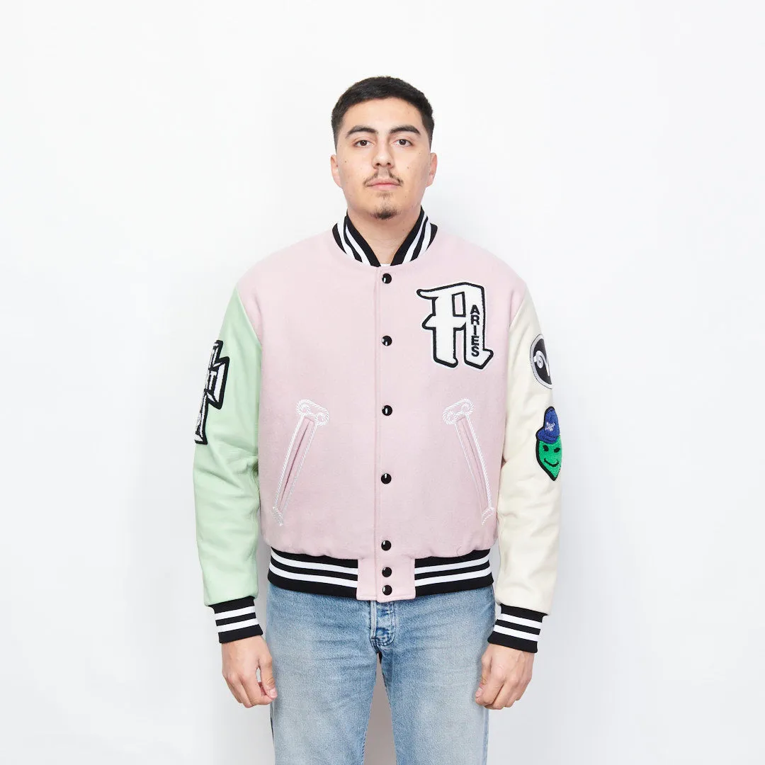 Aries Arise - Varsity Jacket (Pink)