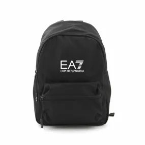 Armani Junior Unisex Black Backpack With White Ea7 Logo