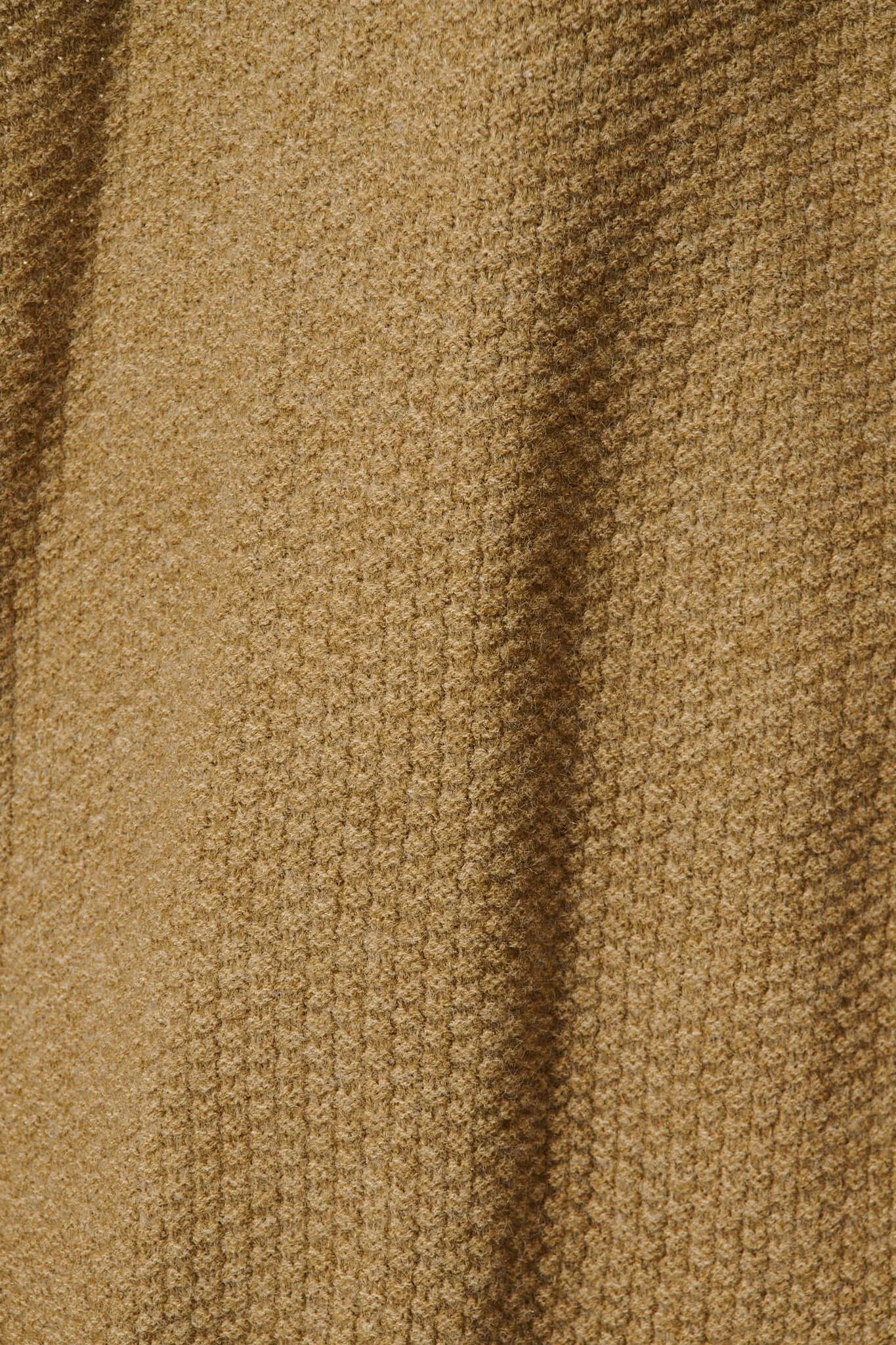 Arvon Knit Cardigan In Khaki Wool Blend
