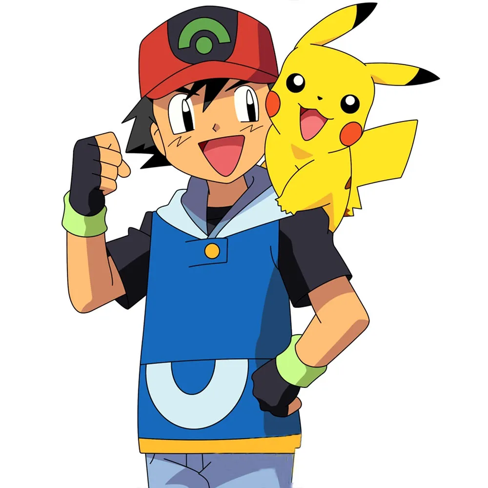 Ash Ketchum Pokemon Cotton Blue Vest