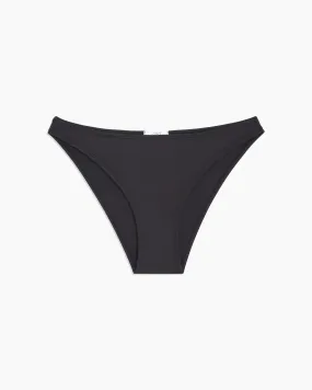 Ashley Tricot Bikini Bottom | Black