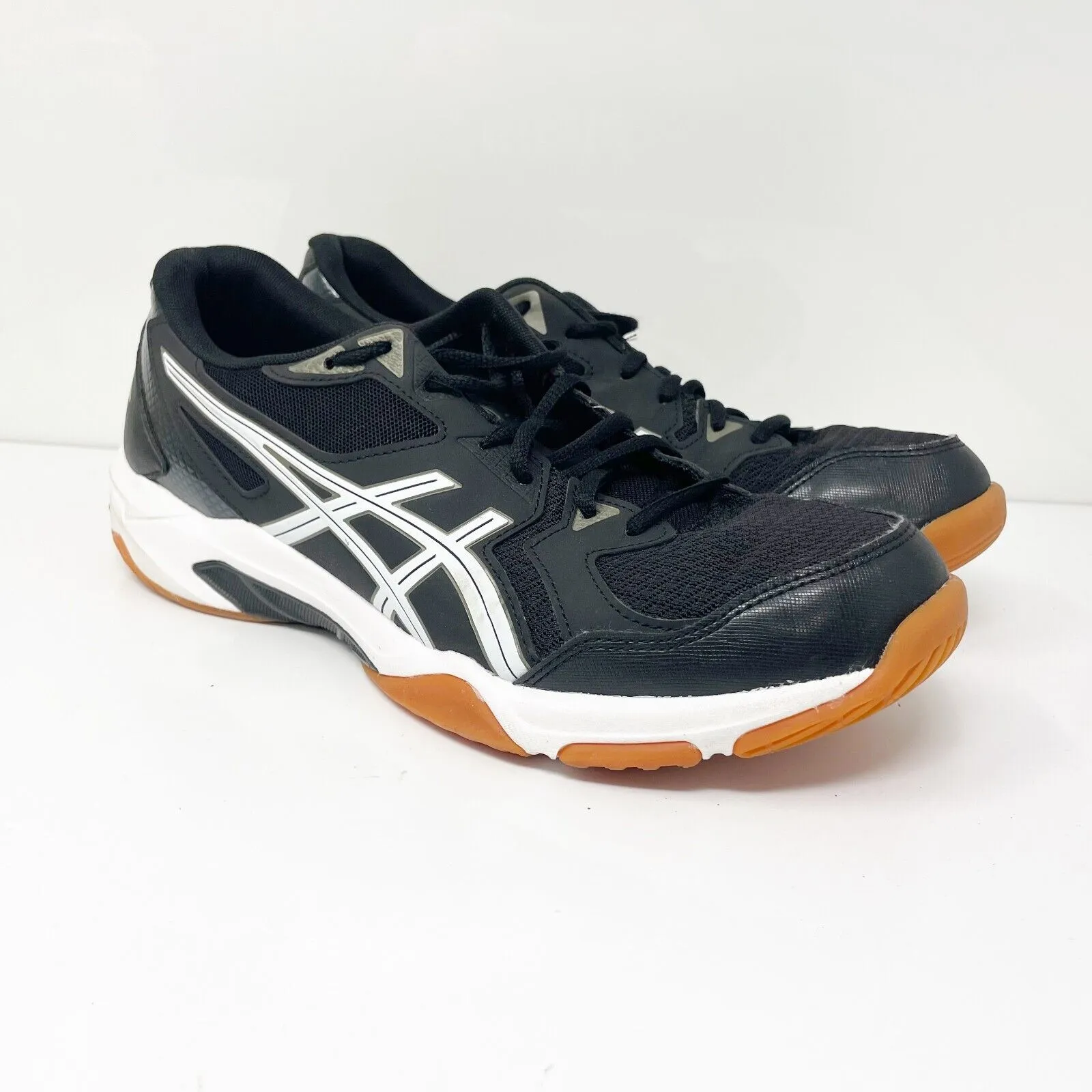Asics Mens Gel Rocket 11 1071A054 Black Running Shoes Sneakers Size 10.5