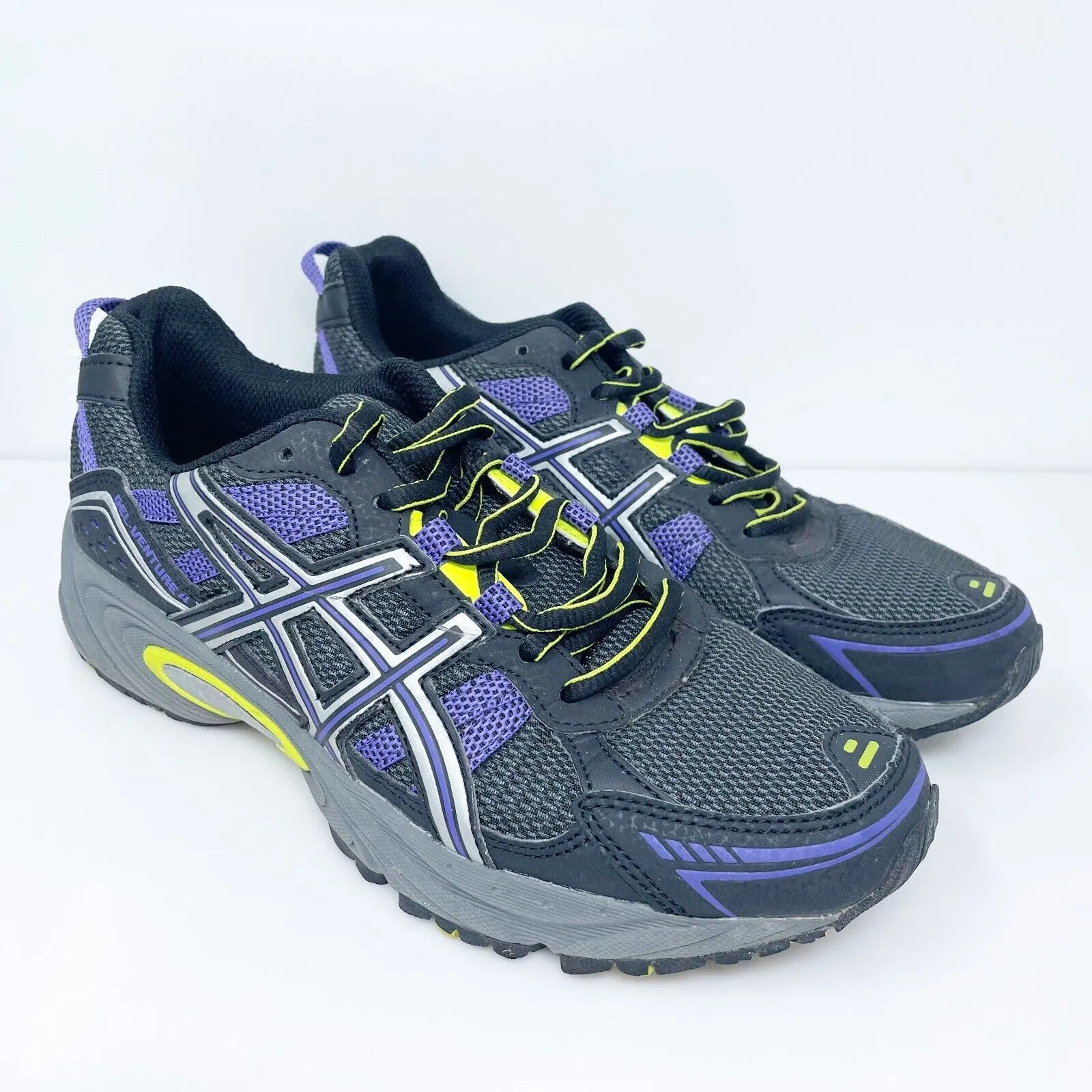 Asics Womens Gel Venture 4 T383N Black Running Shoes Sneakers Size 8.5