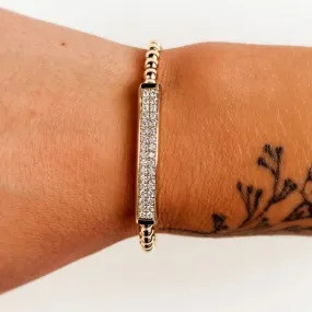 ASPERY & GULDAG  - 14K Diamond Bar Bead Bracelet