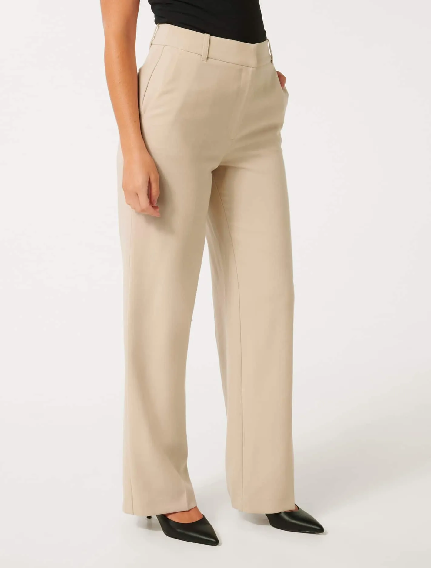 Ava Petite Straight-Leg Pants