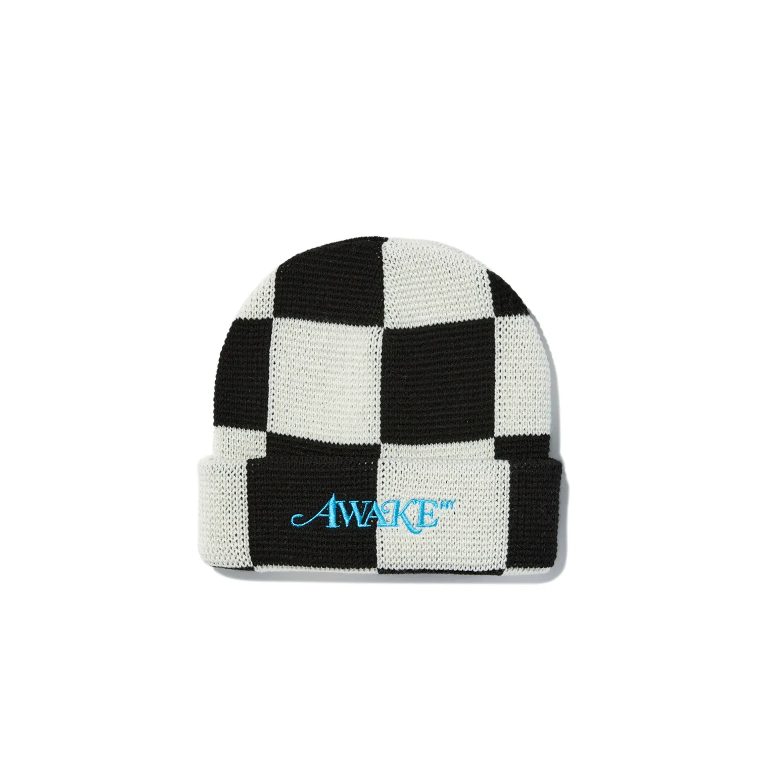 Awake NY CHECKBOARD BEANIE, Black 