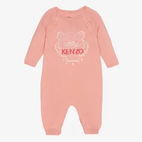 Baby Girls Pink Tiger Romper