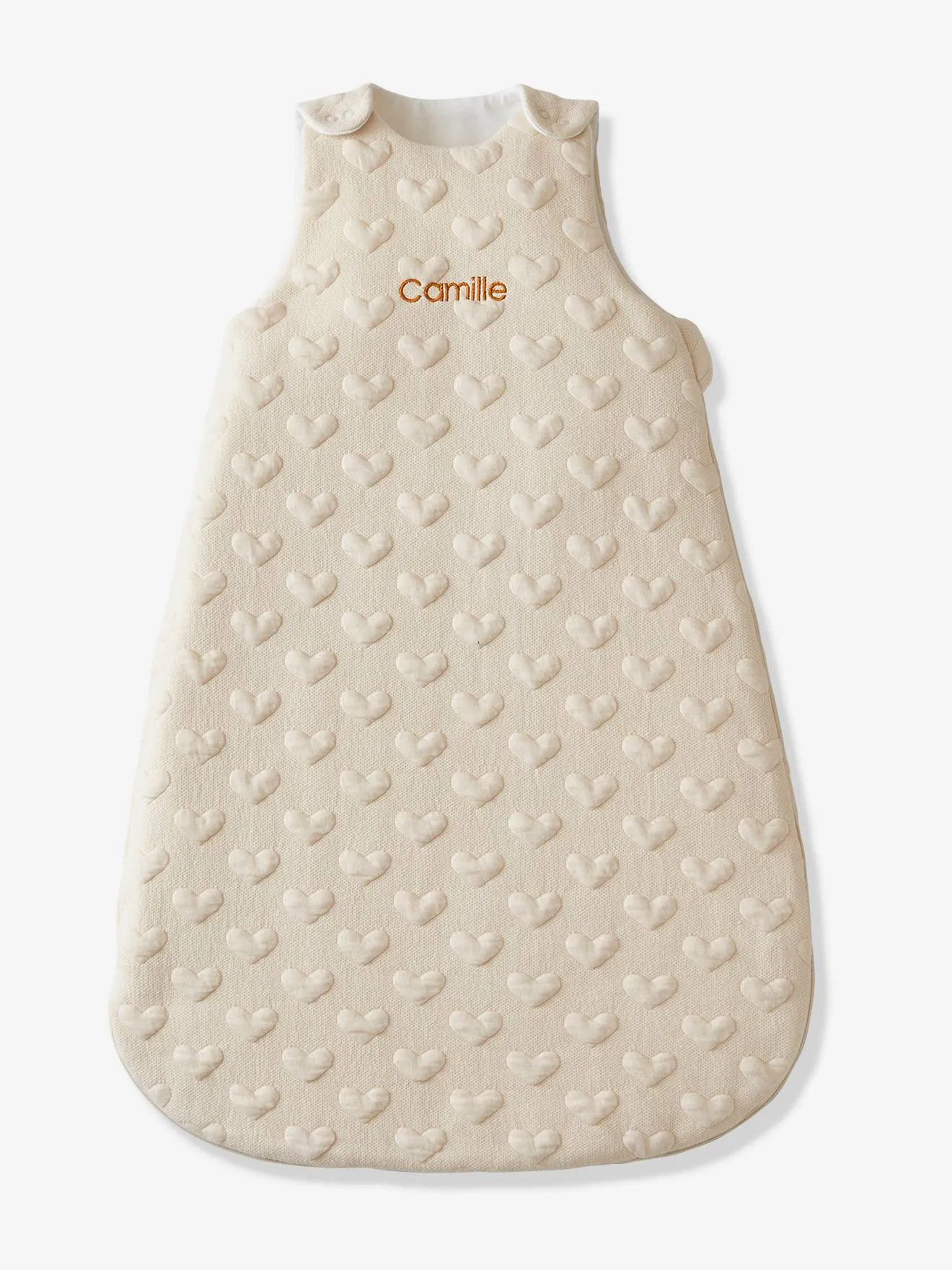 Baby Sleeping Bag, Summer Special, Hearts - beige