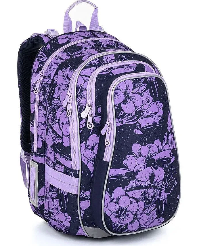 backpack Topgal LYNN 23008 - G/Black/Violet - unisex junior