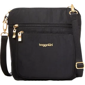 Baggallini Modern Pocket Crossbody Black Nylon
