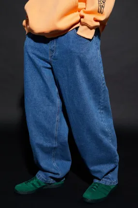 Baggy Elasticated Waistband Jeans