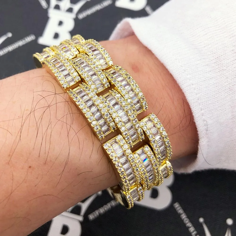 Baguette Jubilee VVS Iced Out Hip Hop Bracelet