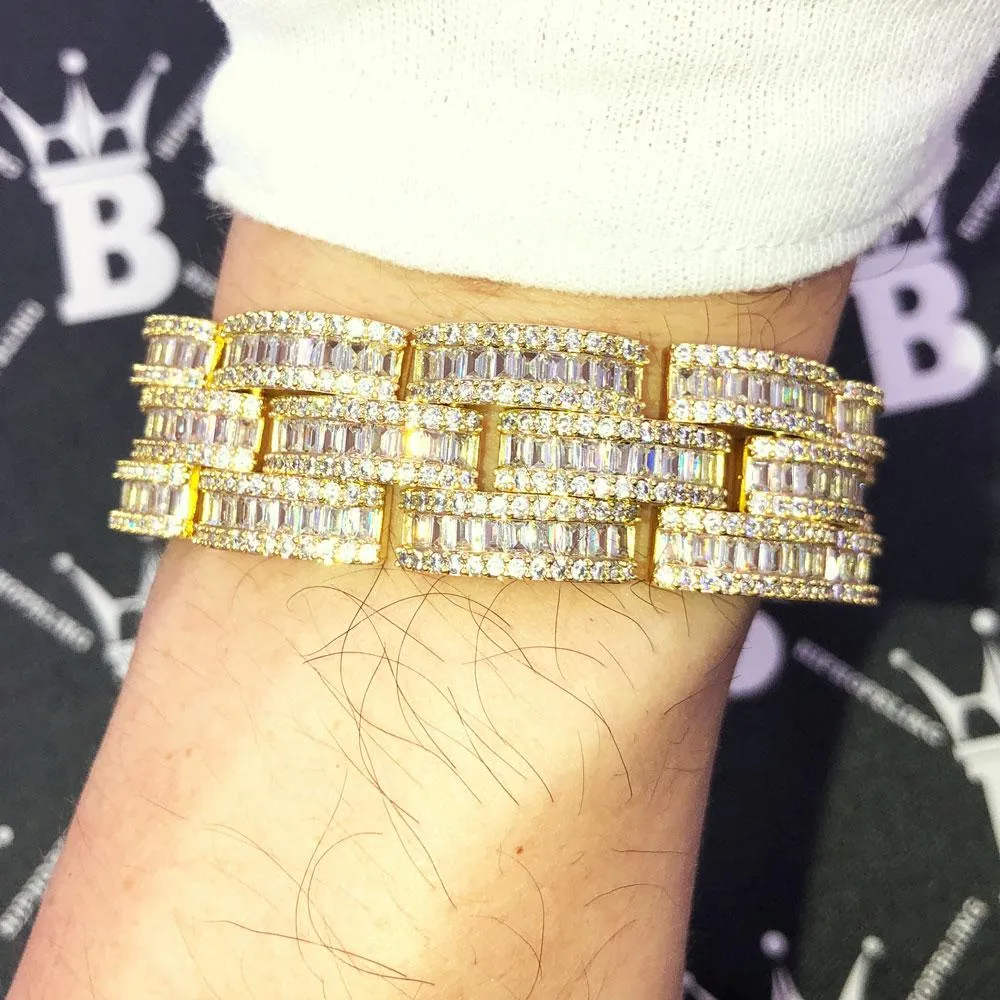 Baguette Jubilee VVS Iced Out Hip Hop Bracelet