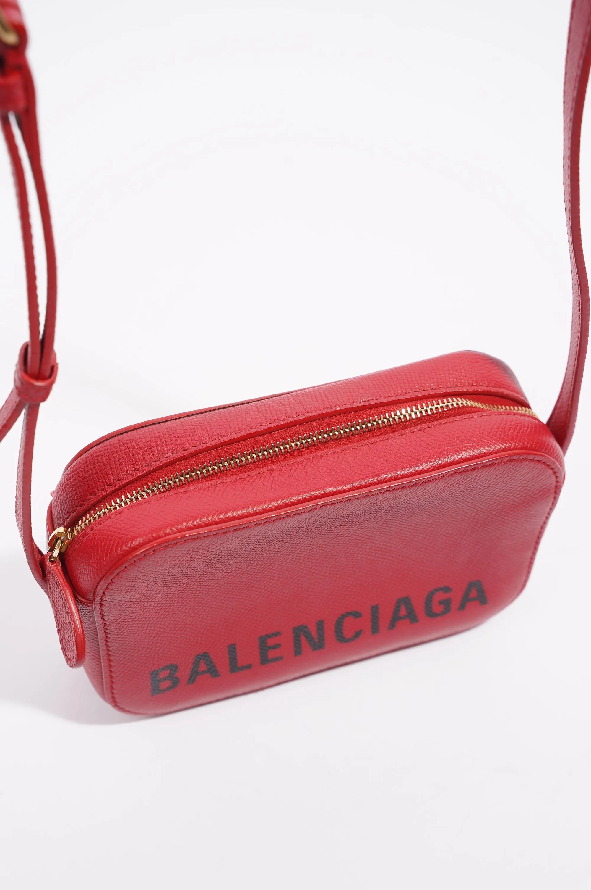 Balenciaga Womens Ville Camera Bag Red / Black