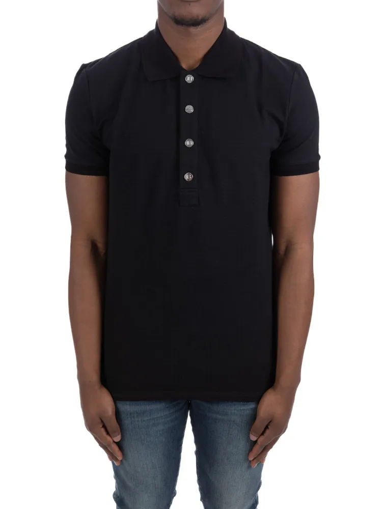 Balmain Monogram Polo Shirt | Credomen