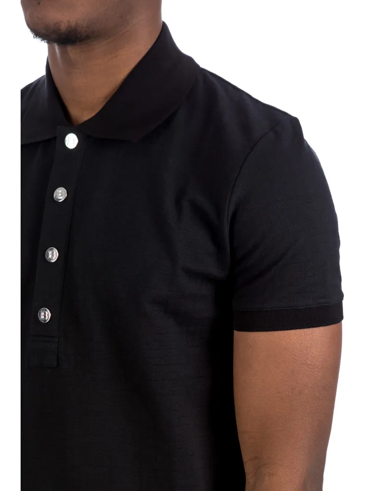 Balmain Monogram Polo Shirt | Credomen