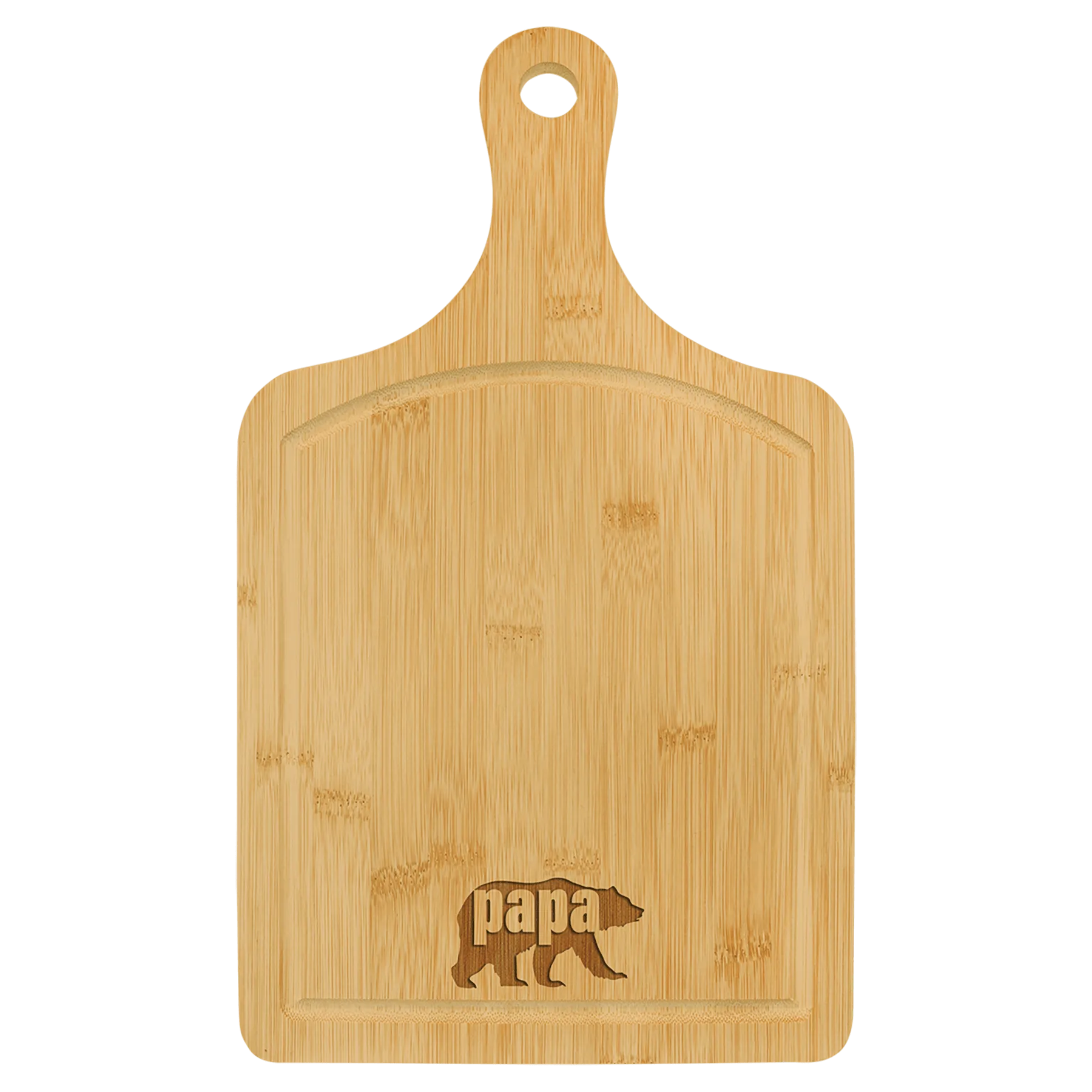 Bamboo Cutting Board with Drip Ring - BBQ Timer
