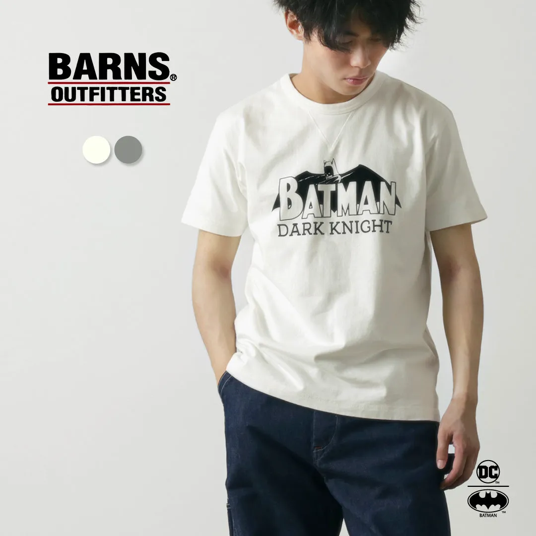 BARNS（バーンズ） 小寸×バットマン Tシャツ / メンズ レディース ユニセックス 半袖 ロゴT フロッキー 綿100 日本製 COZUN×BATMAN TEE