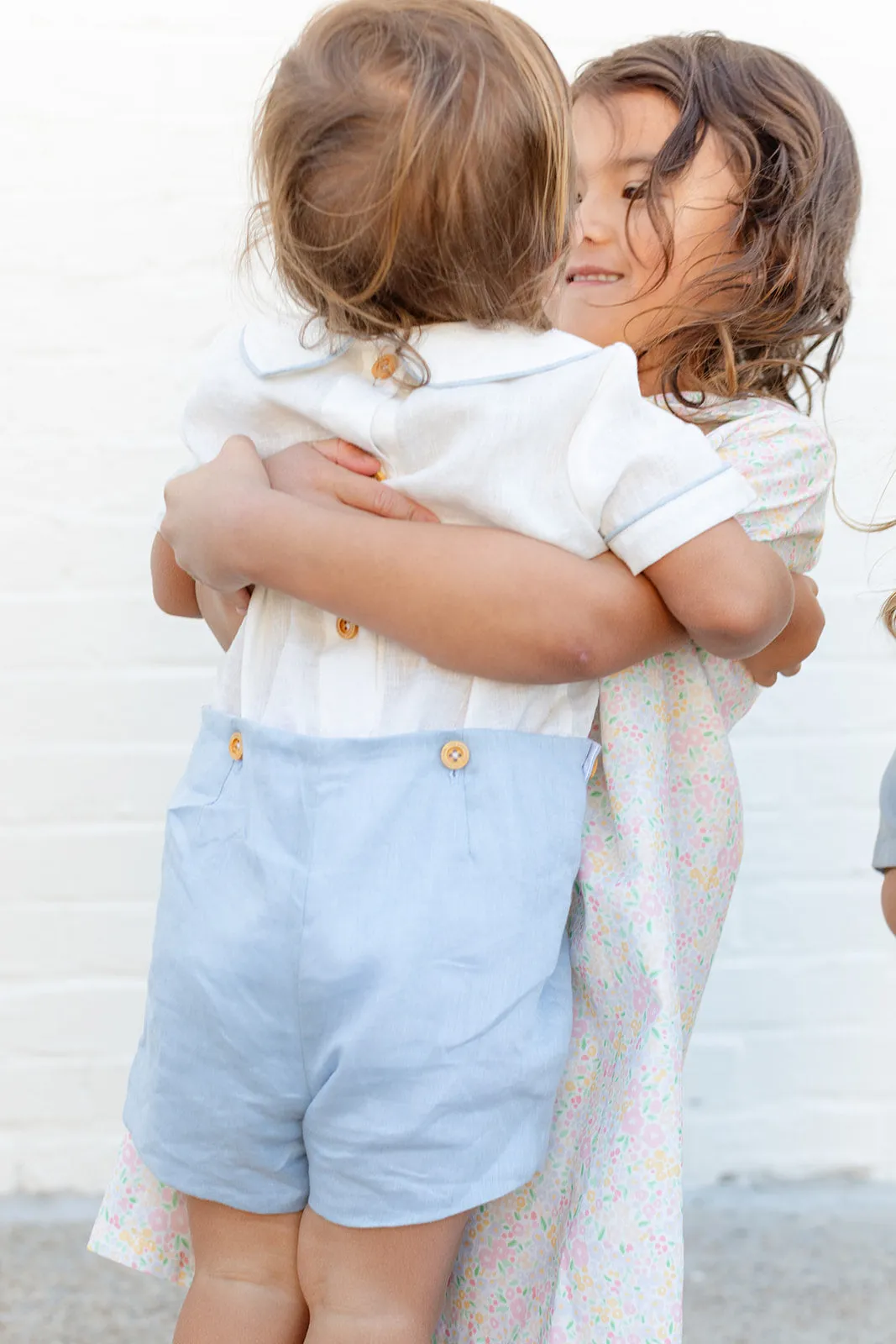 BARTON ROMPER - LIGHT BLUE LINEN