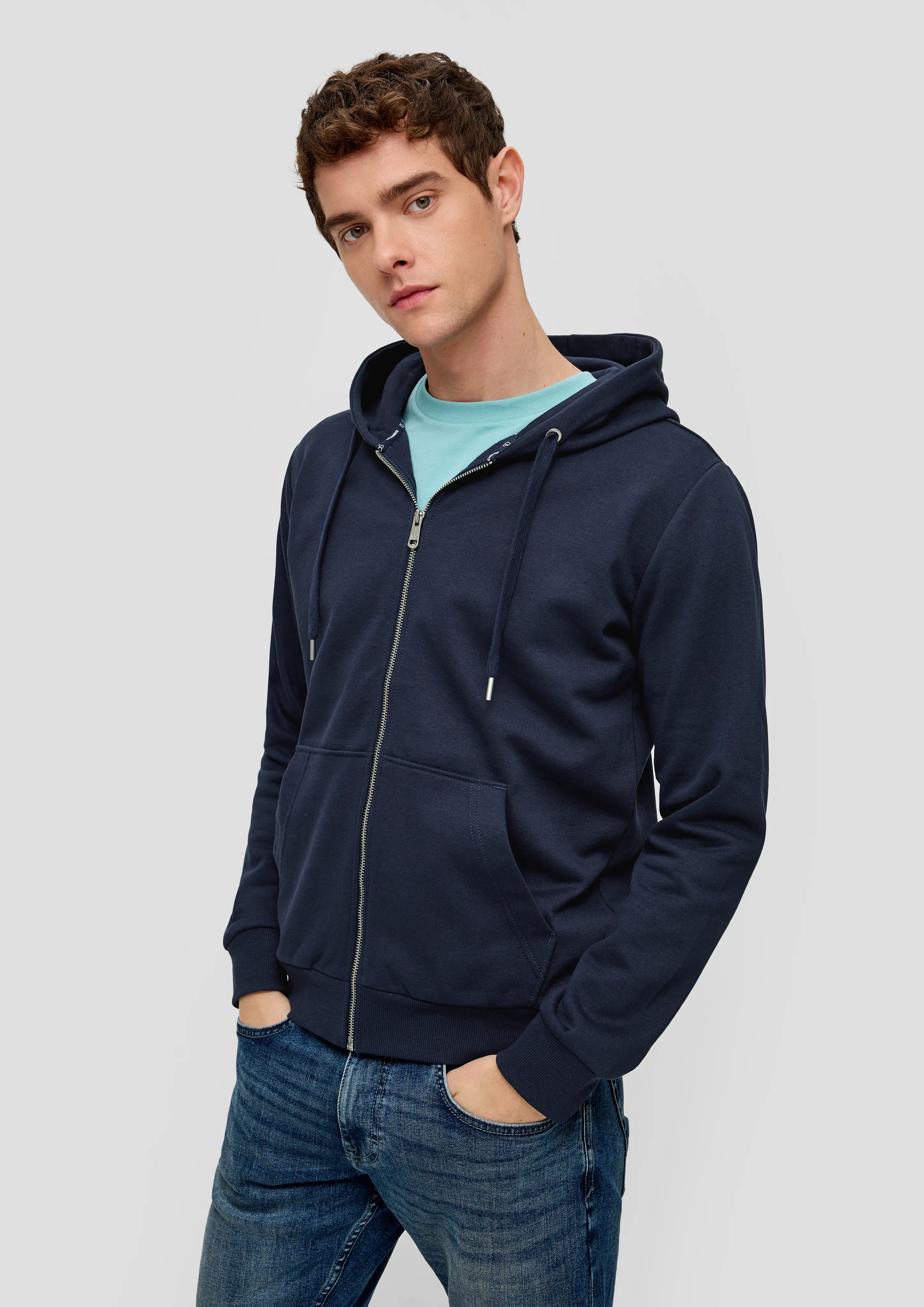Basic sweatshirt jacket
