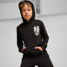 Basketball Blueprint Hoodie - Boys 8-16 years | PUMA Black | PUMA Winter Layers | PUMA 