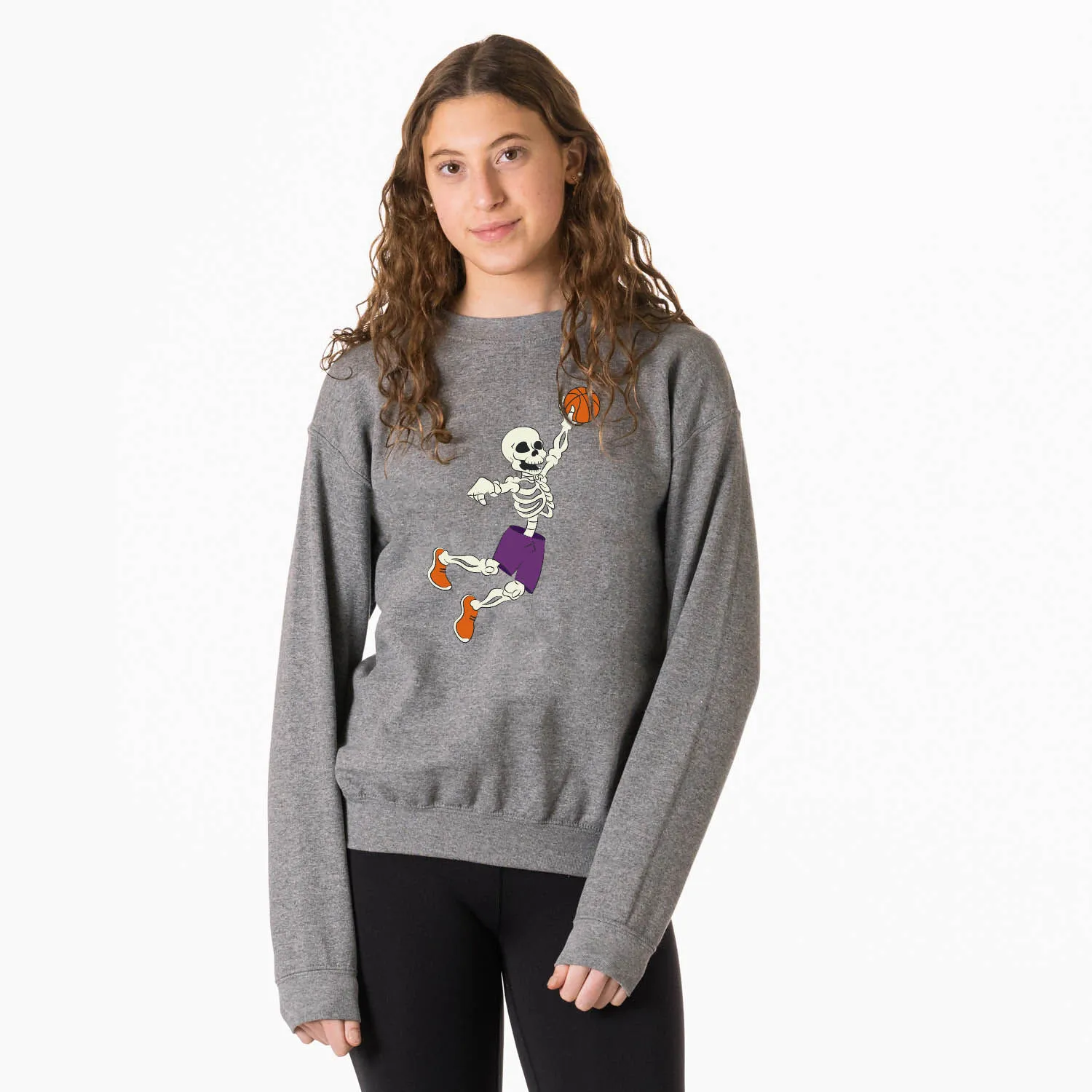 Basketball Crewneck Sweatshirt - Bones Baller 