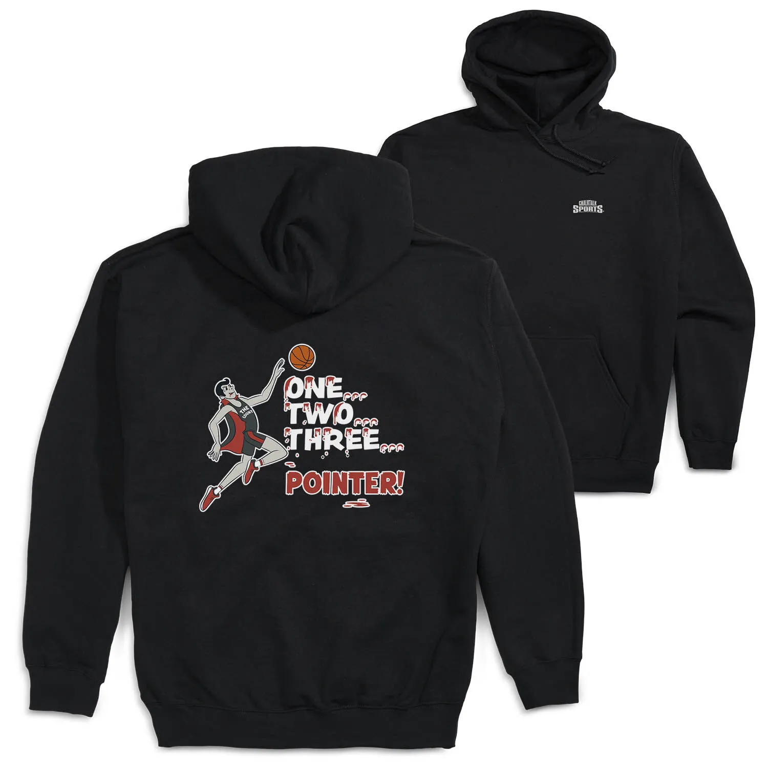 Basketball Hooded Sweatshirt - The Count (Back Design) 